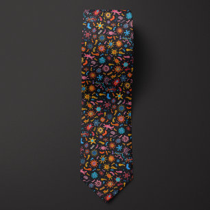 Biology Teacher Wonderful World of Microbes Tie