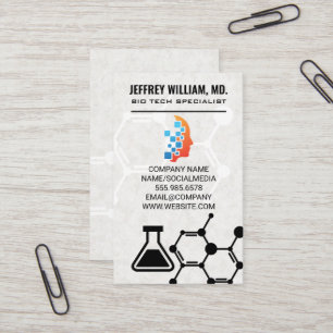 Biology Tech Molecule Science Technology Business Card