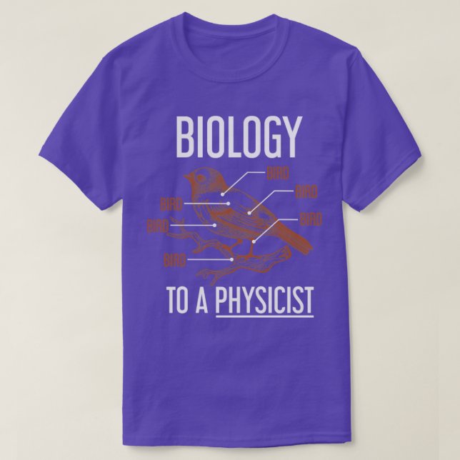Biology To A Physicist Biology T-Shirt (Design Front)