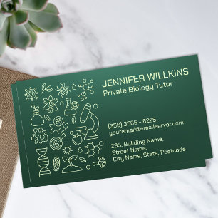 Biology Tutoring Services Business Card
