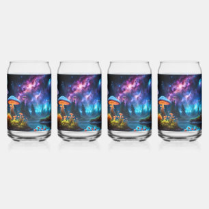 Bioluminescent Alien Mushrooms on A Distant Planet Can Glass