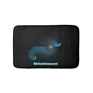 Bioluminescent Alien Sea Creature Bath Mat