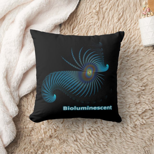 Bioluminescent Alien Sea Creature Cushion (Blanket)