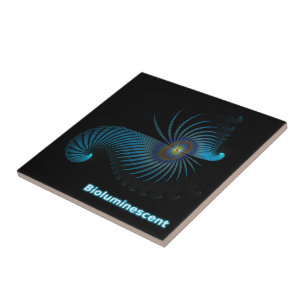 Bioluminescent Alien Sea Creature Tile