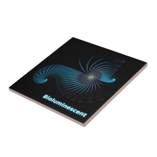 Bioluminescent Alien Sea Creature Tile (Side)
