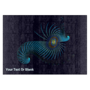 Bioluminescent Alien Sea Life Cutting Board