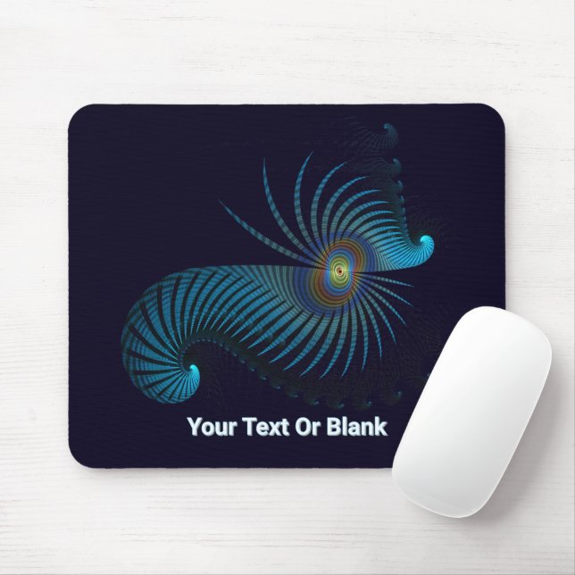 Bioluminescent Alien Sea Life Mouse Pad (With Mouse)