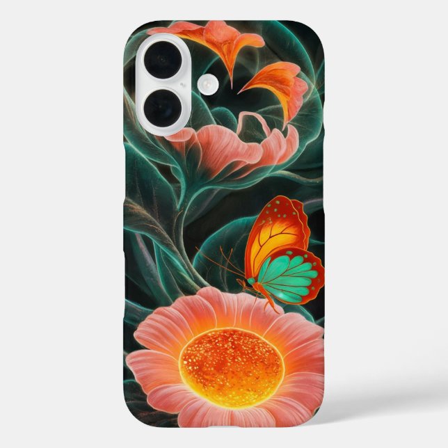 Bioluminescent Bloom: A Vibrant Floral Masterpiece Case-Mate iPhone Case (Back)