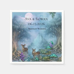 Bioluminescent Elegance Wedding Collection Napkin