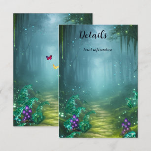 Bioluminescent Elegance Wedding Collection RSVP Ca Card