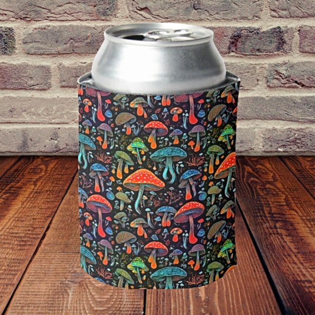 Bioluminescent Magic Mushrooms Can Cooler (Creator Uploaded)