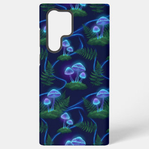 Bioluminescent Mushroom Glow Pattern Samsung Galaxy Case