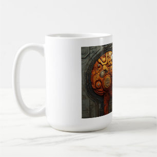 Biomechanical Cyberpunk Android Couple Art Coffee Mug