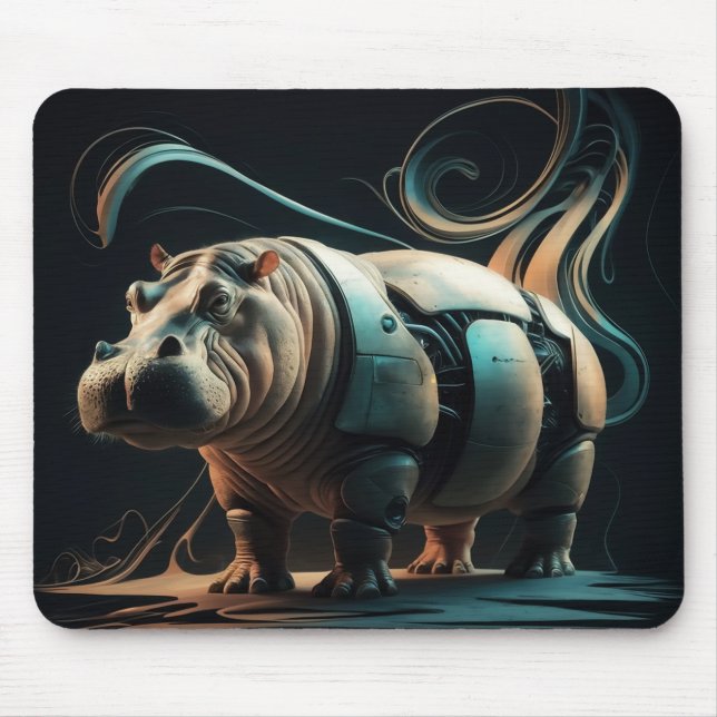 Biomechanical flood horse mouse pad (Front)