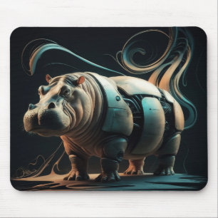 Biomechanisches Flusspferd Mouse Pad