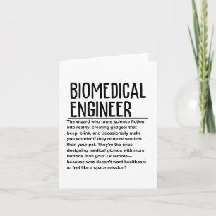 Biomedical engineer card