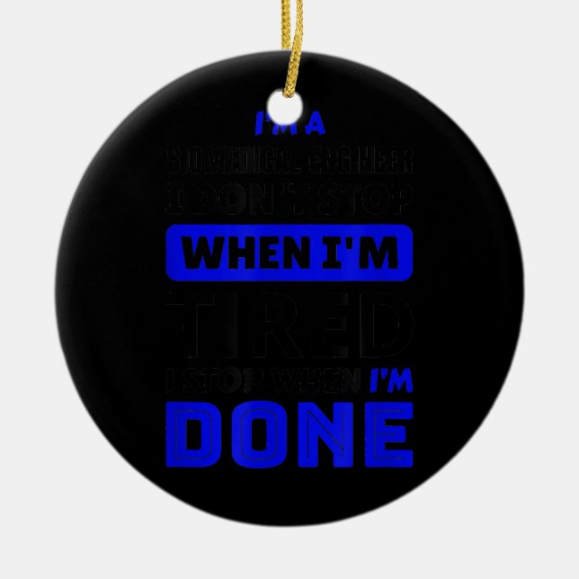 Biomedical Engineer  Ceramic Ornament (Front)