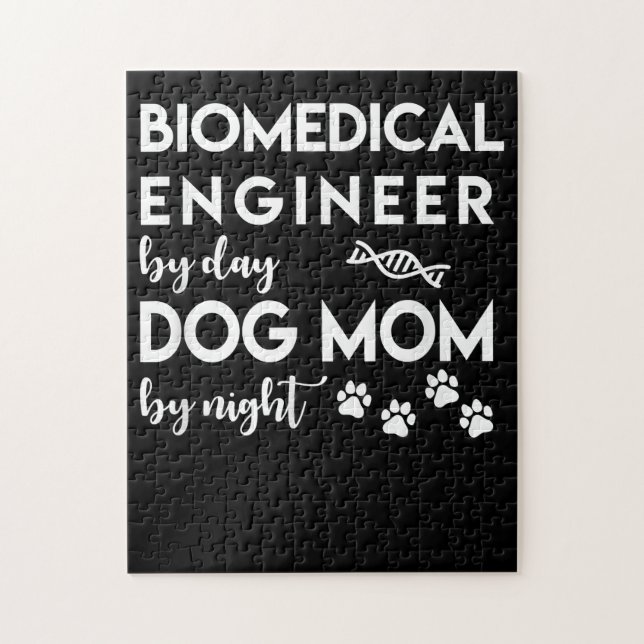 Biomedical Engineer Dog Mum Dog Lover Bio Engineer Jigsaw Puzzle (Vertical)