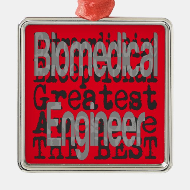 Biomedical Engineer Extraordinaire Metal Tree Decoration (Front)