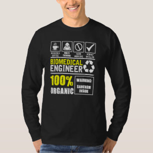 Biomedical Engineer Facts Label Biomedical Enginee T-Shirt
