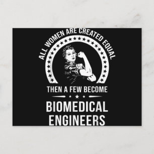 Biomedical Engineer For Women Biomedical Engineer Announcement Postcard