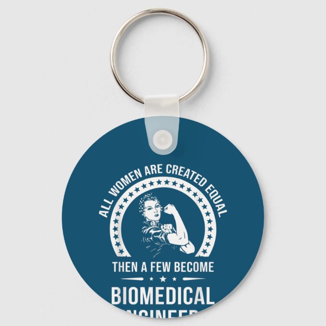 Biomedical Engineer For Women Biomedical Engineer Key Ring (Front)