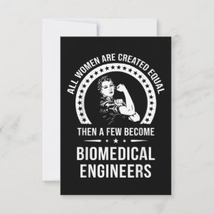Biomedical Engineer For Women Biomedical Engineer RSVP Card