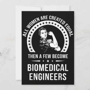 Biomedical Engineer For Women Biomedical Engineer Thank You Card