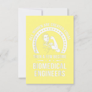 Biomedical Engineer For Women Biomedical Engineer Thank You Card
