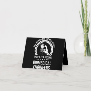 Biomedical Engineer For Women Biomedical Engineer Thank You Card