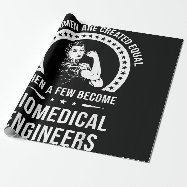 Biomedical Engineer For Women Biomedical Engineer Wrapping Paper (Unrolled)