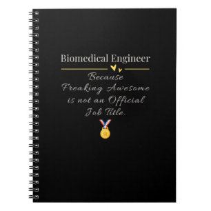 Biomedical Engineer Funny Job Title Notebook