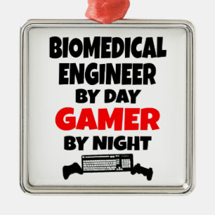 Biomedical Engineer Gamer Metal Tree Decoration