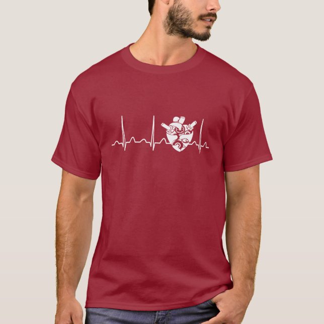 Biomedical Engineer Heartbeat T-Shirt (Front)