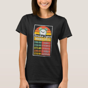 Biomedical Engineer Hourly Rate Gag T-Shirt