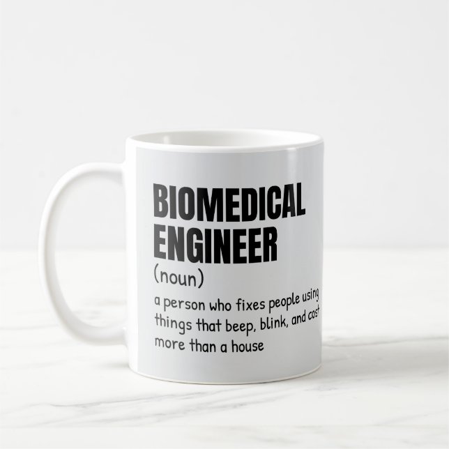 Biomedical Engineer Humour Mug (Left)