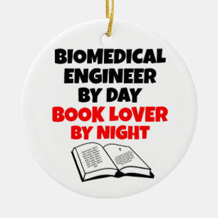 Biomedical Engineer Loves Reading Ceramic Ornament