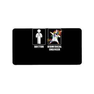 Biomedical Engineer Unicorn Dabbing Funny Lovers Label
