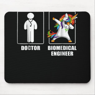 Biomedical Engineer Unicorn Dabbing Funny Lovers Mouse Pad