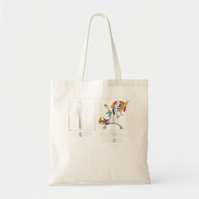 Biomedical Engineer Unicorn Dabbing Funny Lovers Tote Bag (Front)