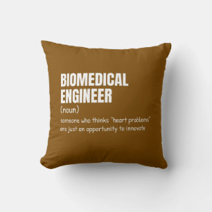Biomedical Engineering Nerd Definition Cushion