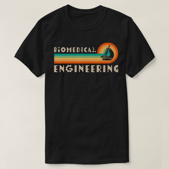 Biomedical Engineering Retro Biomedical Engineer  T-Shirt (Design Front)