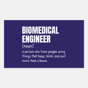 Biomedical Tech Funny Definition Rectangular Sticker