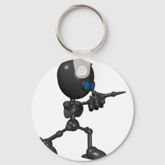 Bionic Boy 3D Robot - Finger Guns - Original Key Ring
