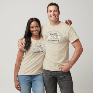 Bionic Club Member in Dark Grey/Distressed T-Shirt
