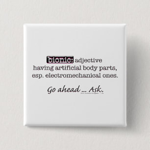 Bionic Definition 15 Cm Square Badge