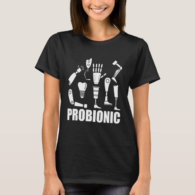 Bionic Knee Pun Probionic Bionic Hip Replacement T T-Shirt (Front)