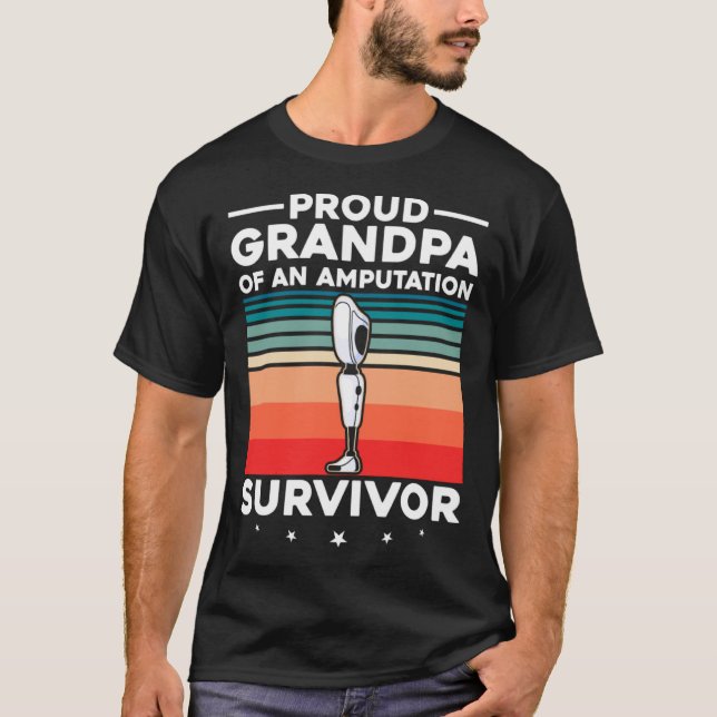 Bionic Leg Theme and Amputation Survivor Theme T-Shirt (Front)