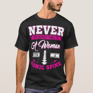 Bionic Spine Surgery Survivor Back Spinal Fusion R T-Shirt