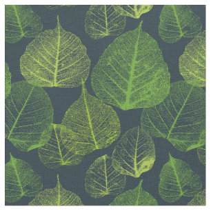 Biophilic Aesthetic Skeleton Leaves Fabric